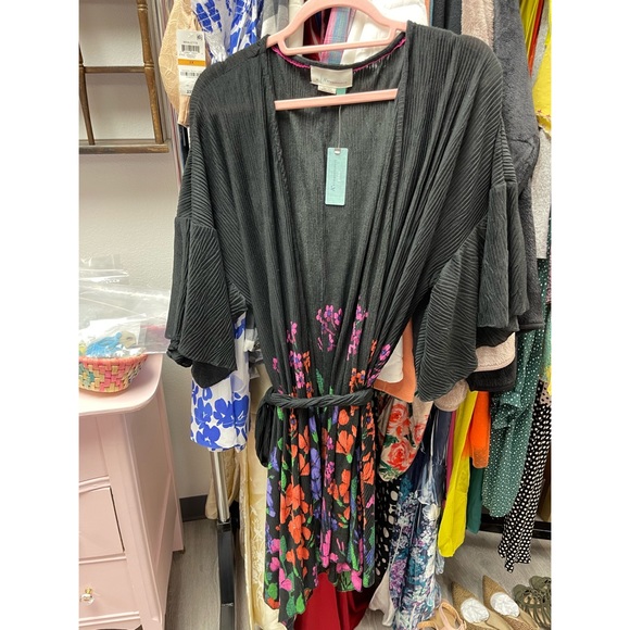 Anthropologie Gabrielle Floral Plisse Robe - NWT - SZ 1X/2X - Picture 8 of 13